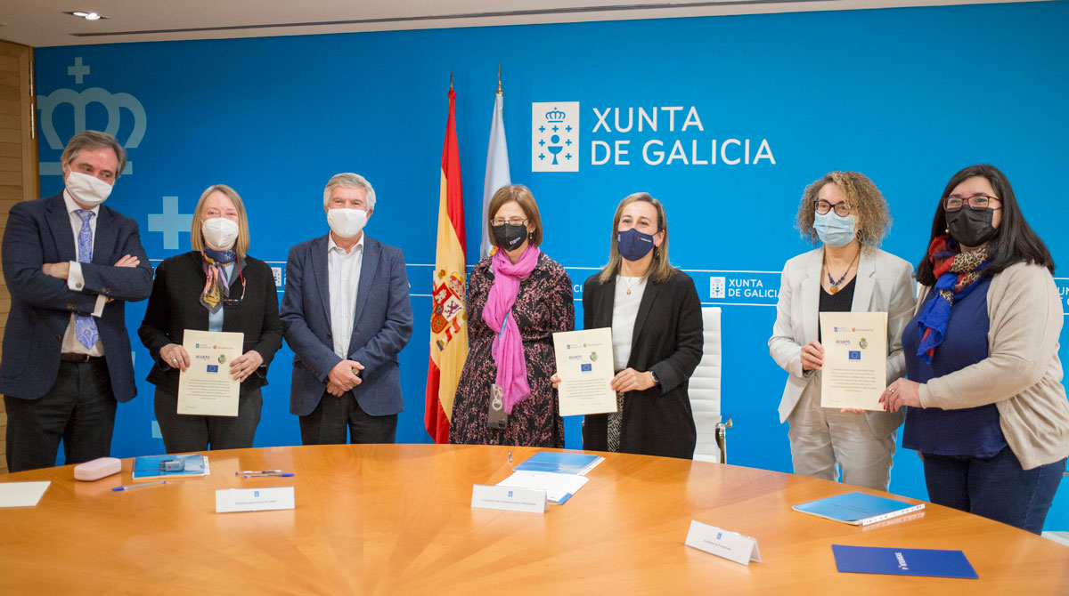 Concello de Ponteareas, Estado e Xunta asinan o convenio para a ampliación e reforma da Depuradora da Moscadeira