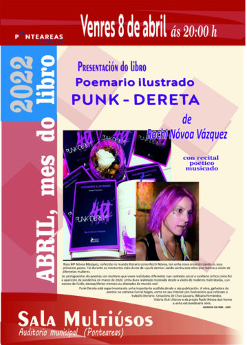 Rochi Novoa trae este venres a Ponteareas ‘Punk-Dereta 40’, o seu primeiro poemario en galego e castelán  