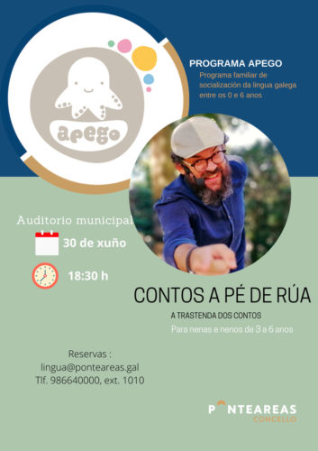 ‘Contos a pé de rúa’ para unha tarde de descubrimentos en lingua galega co programa Apego