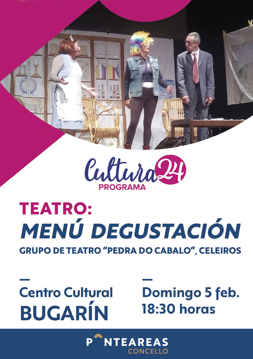 O Cultura 24 de Ponteareas comeza o ano con risas a esgalla co grupo de teatro Pedra do Cabalo de Celeiros