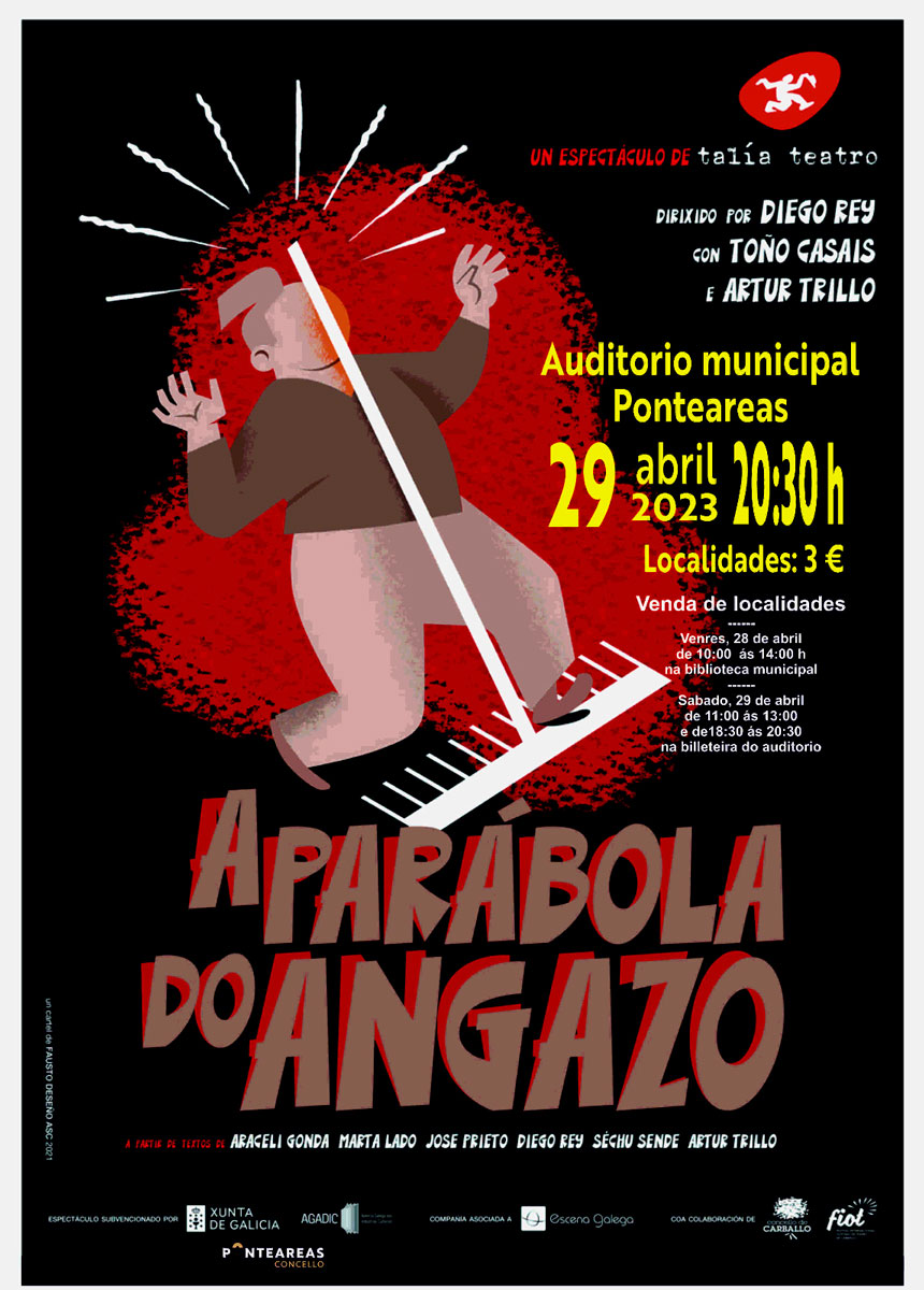 Humor con lingua en Ponteareas con Talía Teatro e a súa obra ‘A parábola do angazo’